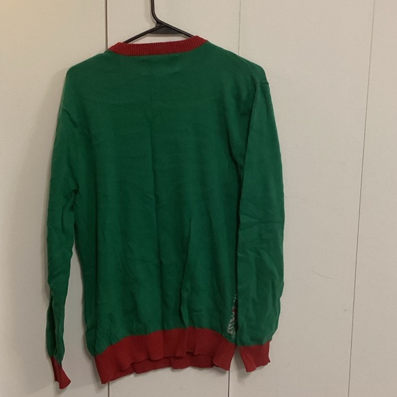 Ugly Christmas Sweater Green and Red Crewneck - Picture 3 of 4